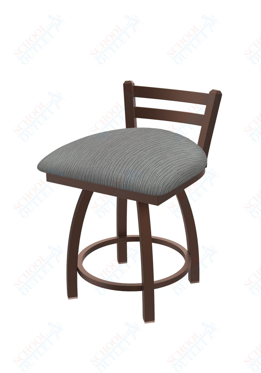 Holland Bar Stool 411 Jackie Low Back Swivel Vanity Stool 18" (HBS - 411 - VanityStool - Upholstery) - SchoolOutlet