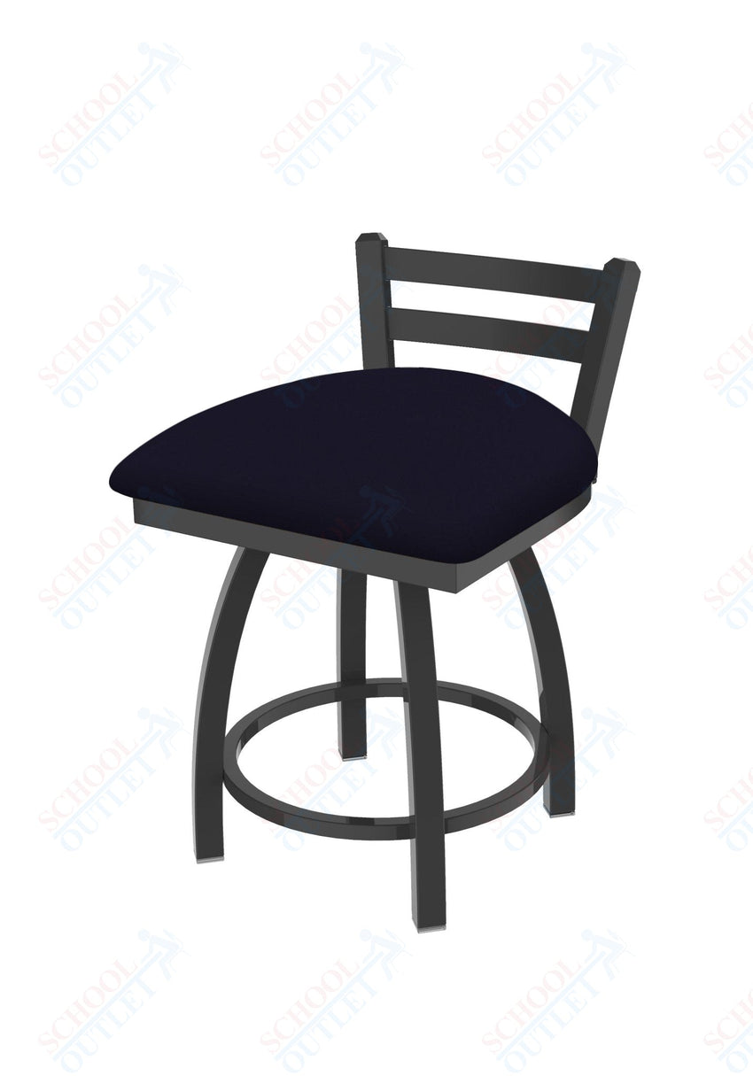 Holland Bar Stool 411 Jackie Low Back Swivel Vanity Stool 18" (HBS - 411 - VanityStool - Upholstery) - SchoolOutlet