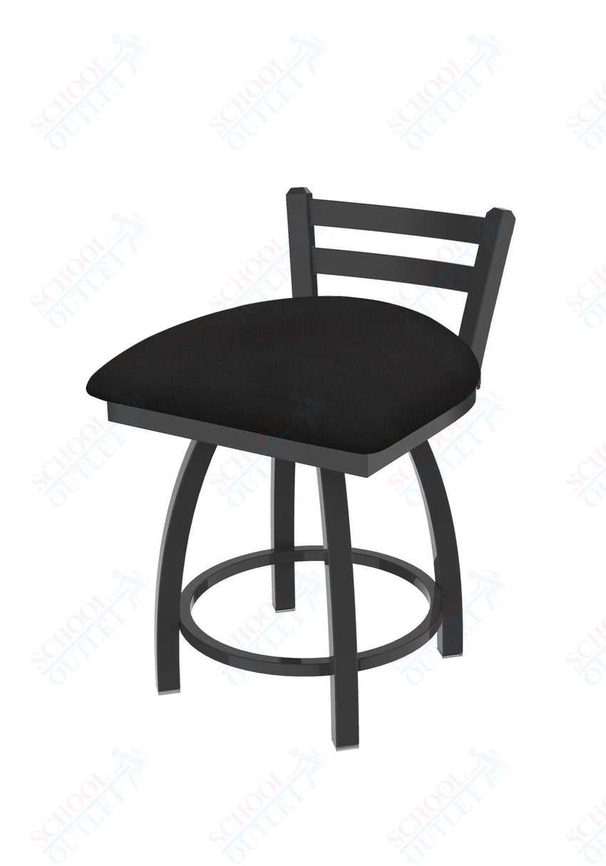 Holland Bar Stool 411 Jackie Low Back Swivel Vanity Stool 18" (HBS - 411 - VanityStool - Upholstery) - SchoolOutlet