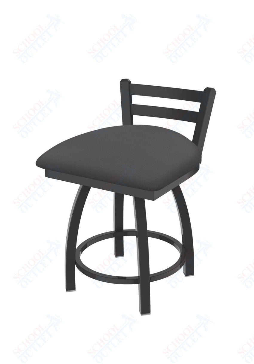 Holland Bar Stool 411 Jackie Low Back Swivel Vanity Stool 18" (HBS - 411 - VanityStool - Upholstery) - SchoolOutlet