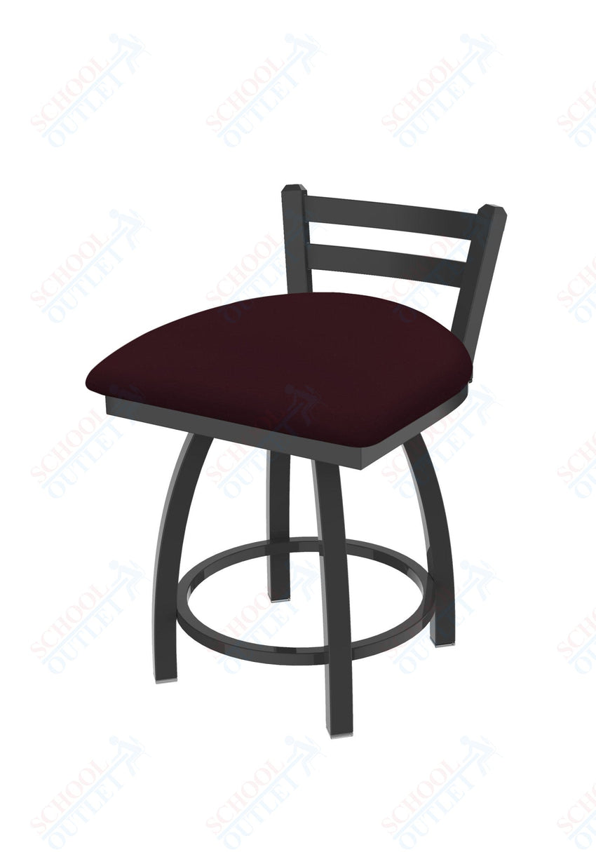Holland Bar Stool 411 Jackie Low Back Swivel Vanity Stool 18" (HBS - 411 - VanityStool - Upholstery) - SchoolOutlet