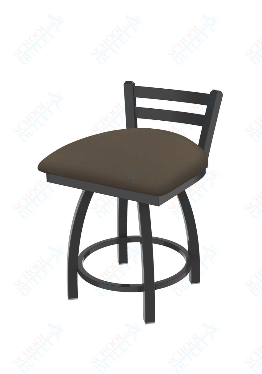 Holland Bar Stool 411 Jackie Low Back Swivel Vanity Stool 18" (HBS - 411 - VanityStool - Upholstery) - SchoolOutlet