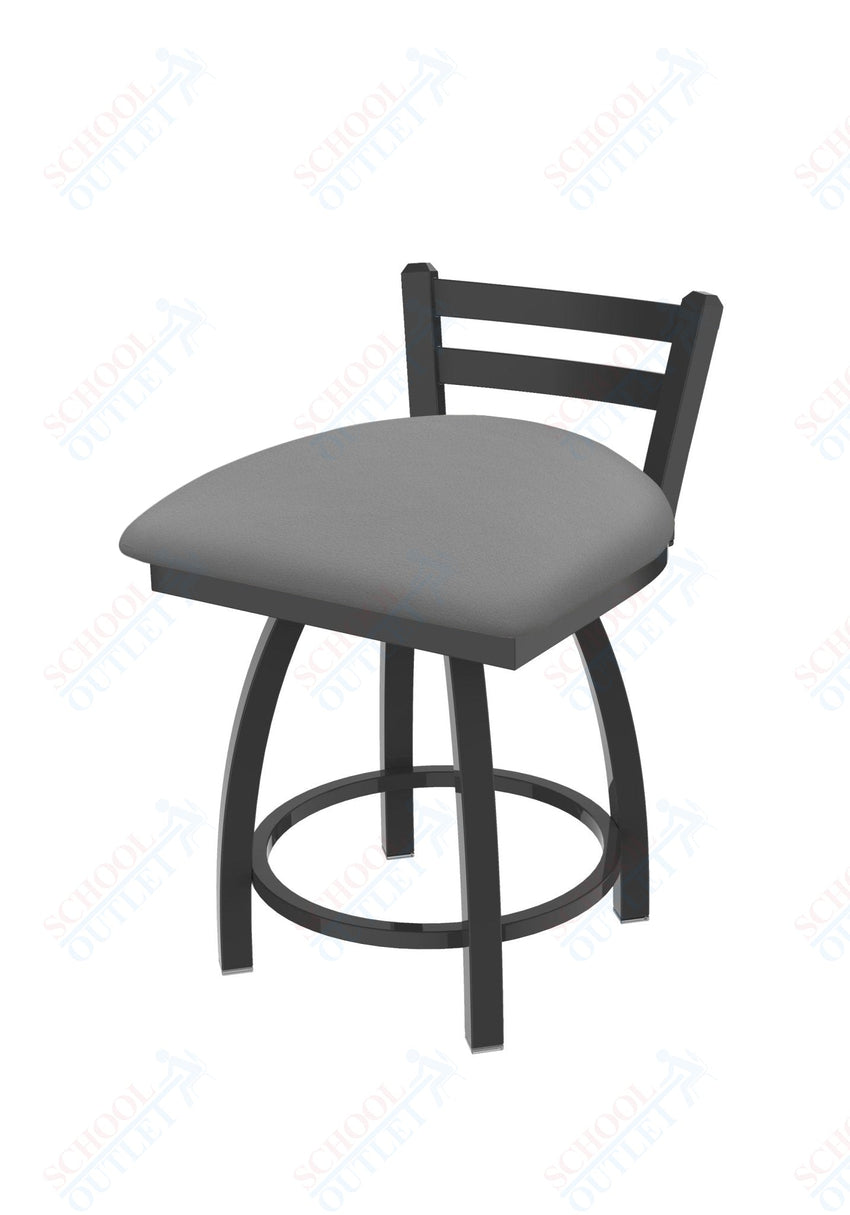 Holland Bar Stool 411 Jackie Low Back Swivel Vanity Stool 18" (HBS - 411 - VanityStool - Upholstery) - SchoolOutlet