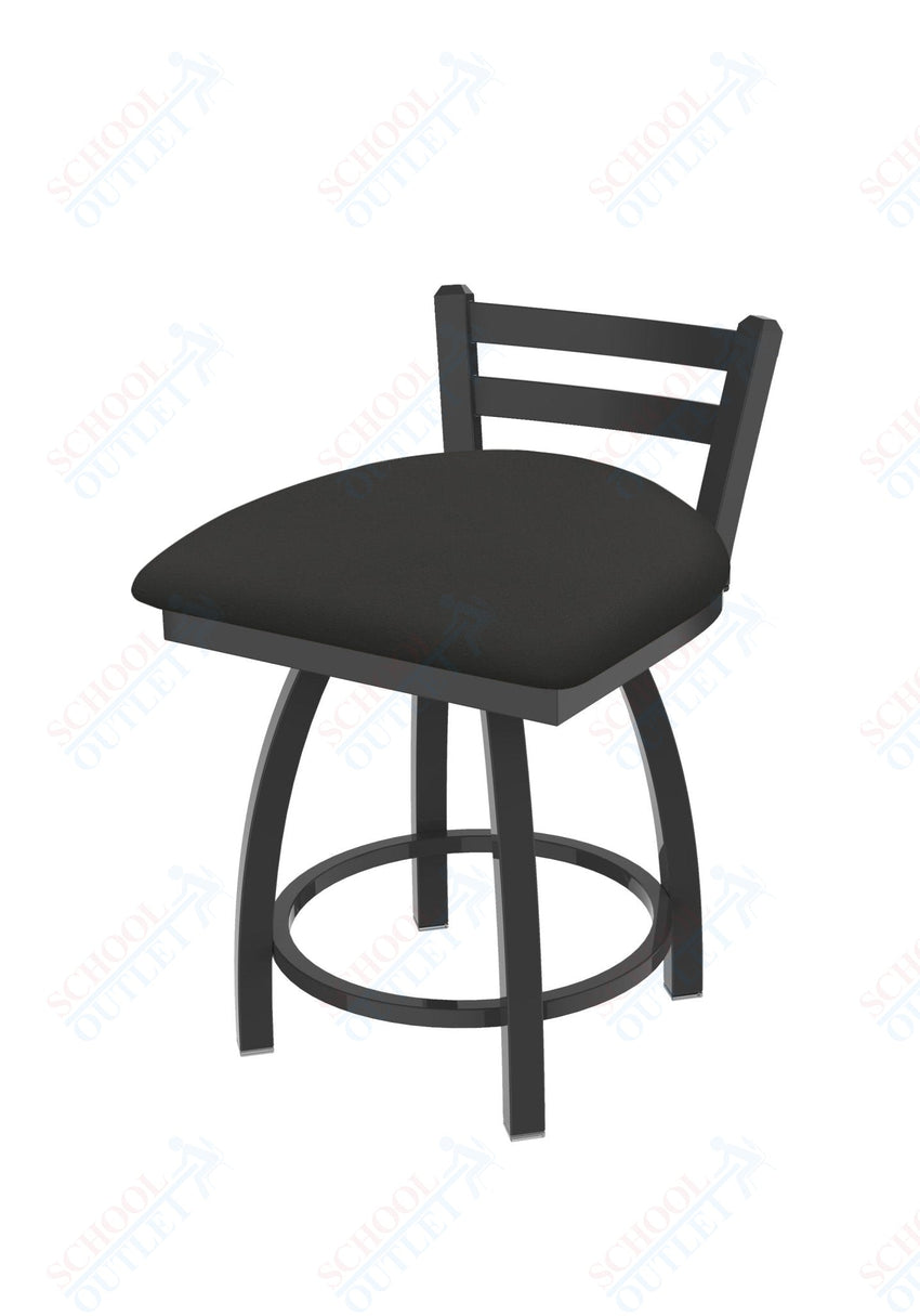 Holland Bar Stool 411 Jackie Low Back Swivel Vanity Stool 18" (HBS - 411 - VanityStool - Upholstery) - SchoolOutlet