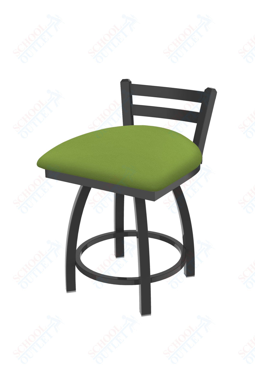 Holland Bar Stool 411 Jackie Low Back Swivel Vanity Stool 18" (HBS - 411 - VanityStool - Upholstery) - SchoolOutlet