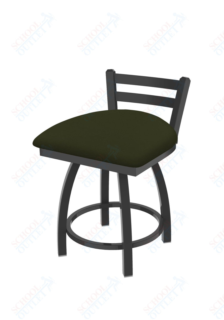Holland Bar Stool 411 Jackie Low Back Swivel Vanity Stool 18" (HBS - 411 - VanityStool - Upholstery) - SchoolOutlet