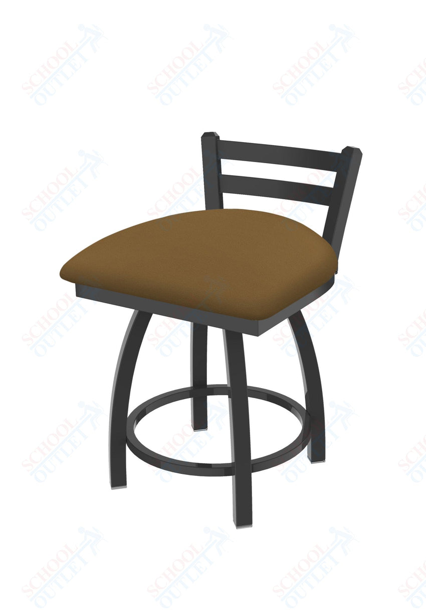 Holland Bar Stool 411 Jackie Low Back Swivel Vanity Stool 18" (HBS - 411 - VanityStool - Upholstery) - SchoolOutlet