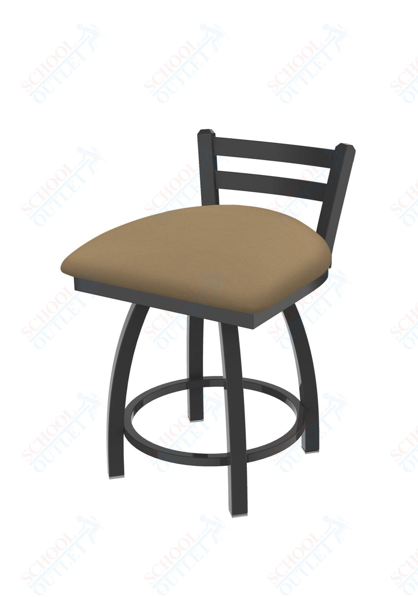 Holland Bar Stool 411 Jackie Low Back Swivel Vanity Stool 18" (HBS - 411 - VanityStool - Upholstery) - SchoolOutlet