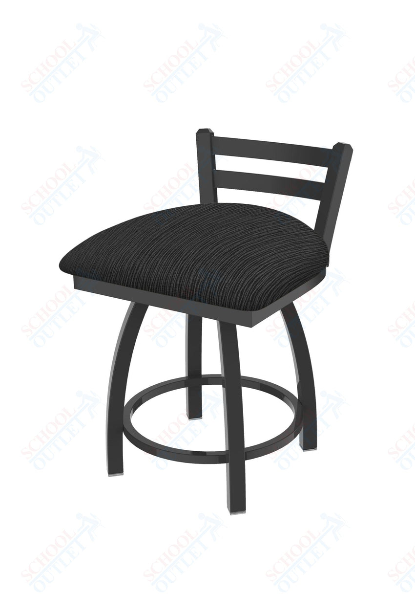 Holland Bar Stool 411 Jackie Low Back Swivel Vanity Stool 18" (HBS - 411 - VanityStool - Upholstery) - SchoolOutlet