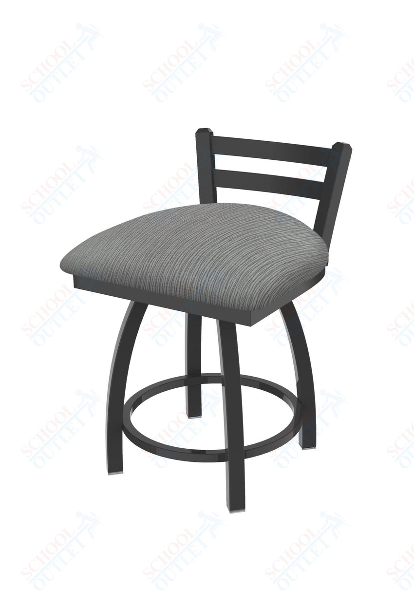 Holland Bar Stool 411 Jackie Low Back Swivel Vanity Stool 18" (HBS - 411 - VanityStool - Upholstery) - SchoolOutlet