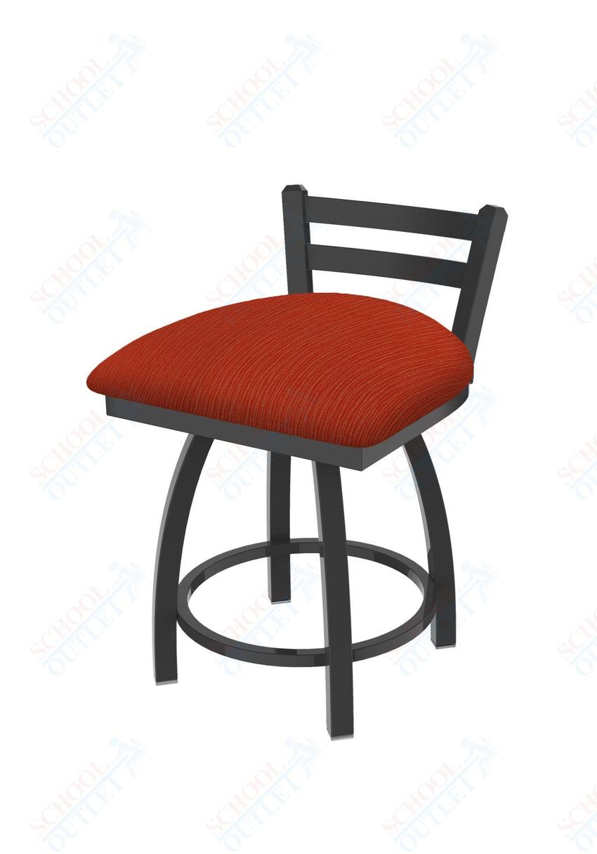 Holland Bar Stool 411 Jackie Low Back Swivel Vanity Stool 18" (HBS - 411 - VanityStool - Upholstery) - SchoolOutlet