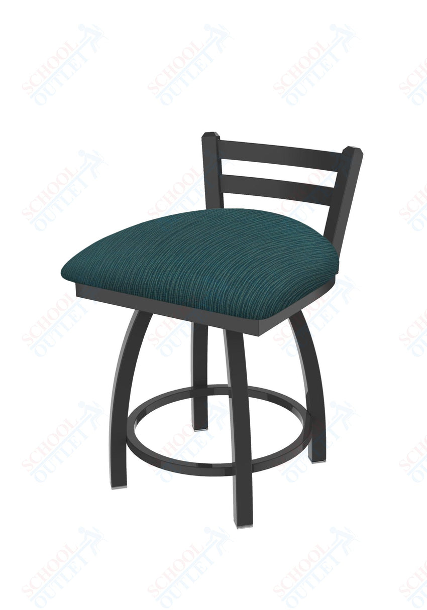 Holland Bar Stool 411 Jackie Low Back Swivel Vanity Stool 18" (HBS - 411 - VanityStool - Upholstery) - SchoolOutlet