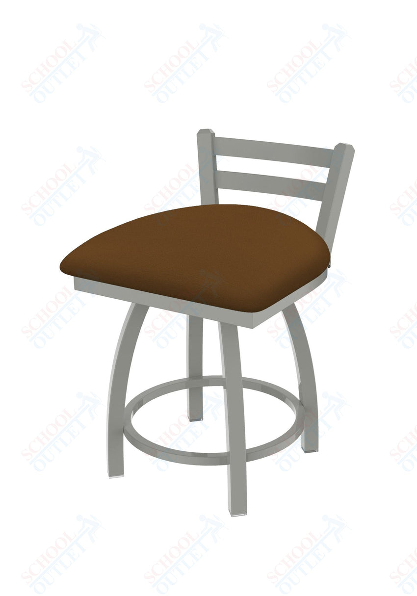 Holland Bar Stool 411 Jackie Low Back Swivel Vanity Stool 18" (HBS - 411 - VanityStool - Upholstery) - SchoolOutlet
