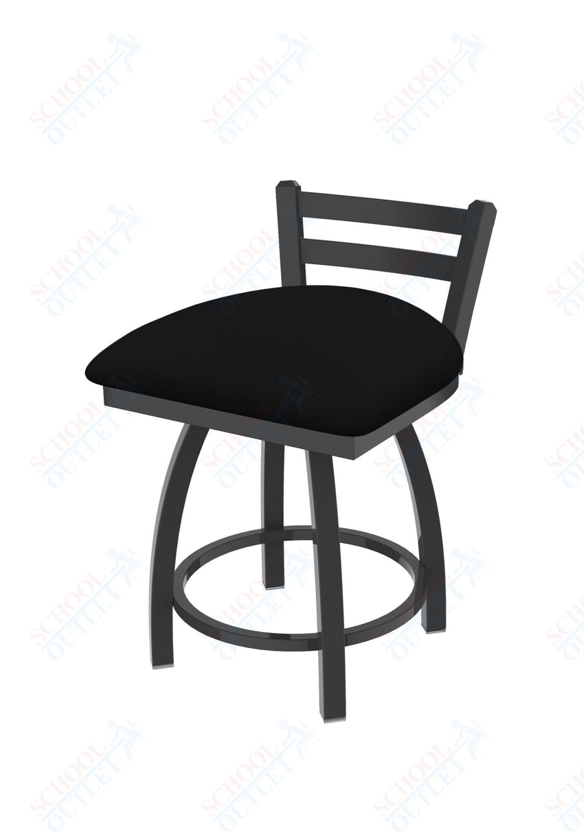 Holland Bar Stool 411 Jackie Low Back Swivel Vanity Stool 18" (HBS - 411 - VanityStool - Upholstery) - SchoolOutlet