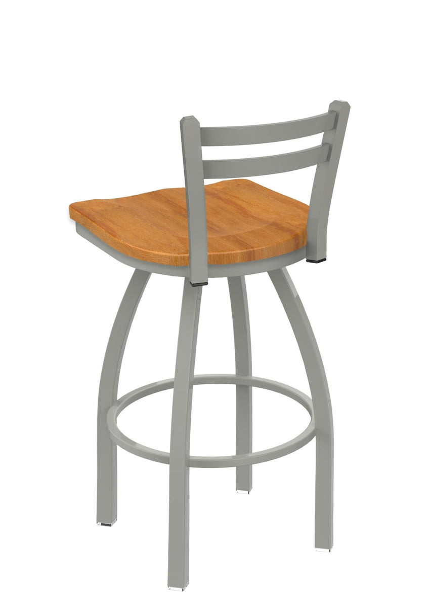 Holland Bar Stool 411 Jackie Low Back Swivel Counter Stool 25" (HBS - 411 - CounterStool - Wood) - SchoolOutlet