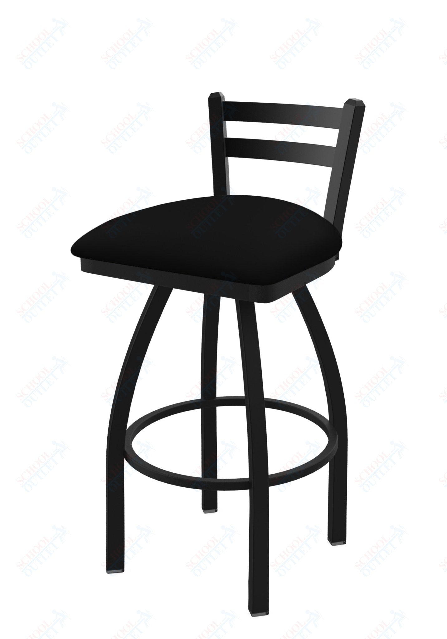 Holland Bar Stool 411 Jackie Low Back Swivel Counter Stool 25" (HBS - 411 - CounterStool - Upholstery) - SchoolOutlet