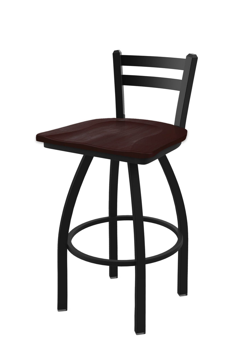 Holland Bar Stool 411 Jackie Low Back Swivel Counter Stool 25" (HBS - 411 - CounterStool - Wood) - SchoolOutlet