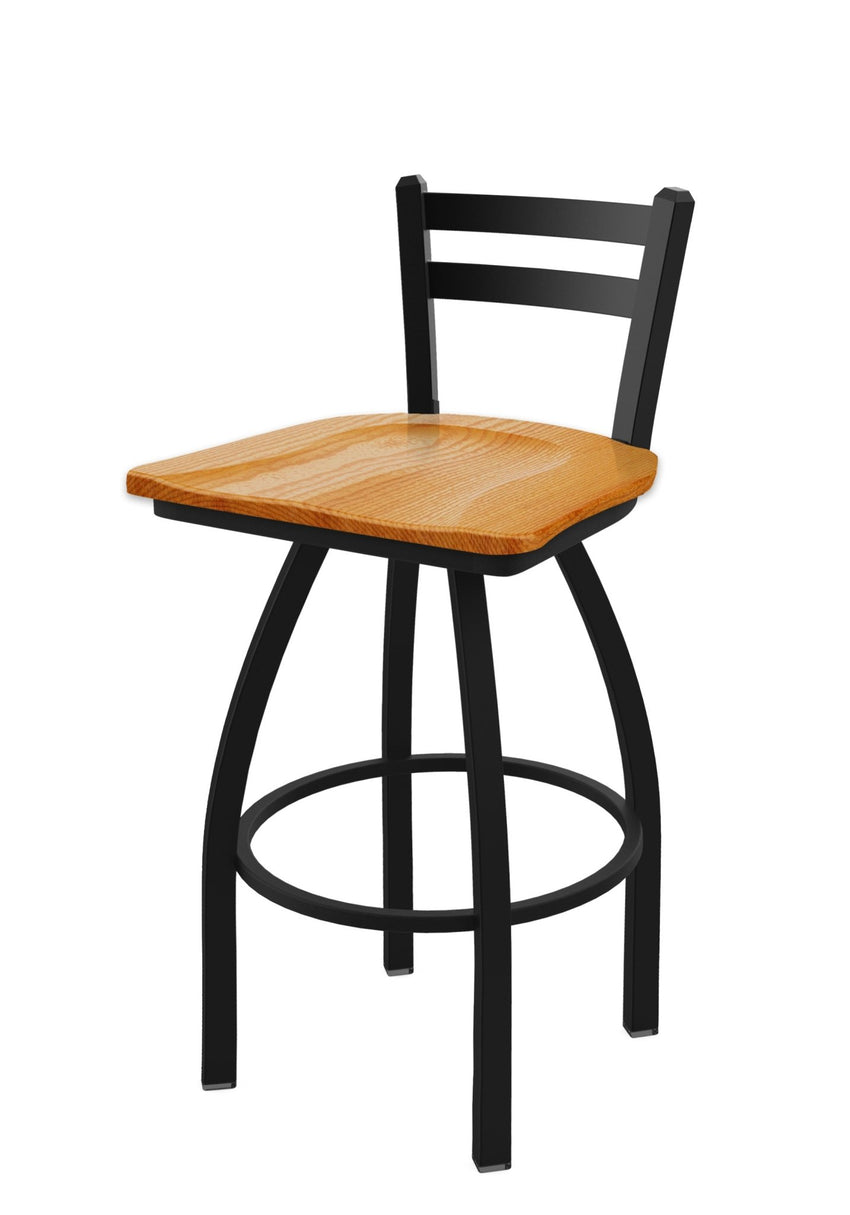 Holland Bar Stool 411 Jackie Low Back Swivel Counter Stool 25" (HBS - 411 - CounterStool - Wood) - SchoolOutlet
