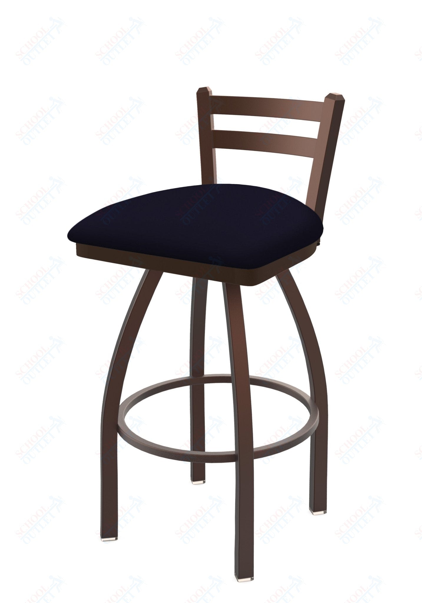 Holland Bar Stool 411 Jackie Low Back Swivel Counter Stool 25" (HBS - 411 - CounterStool - Upholstery) - SchoolOutlet