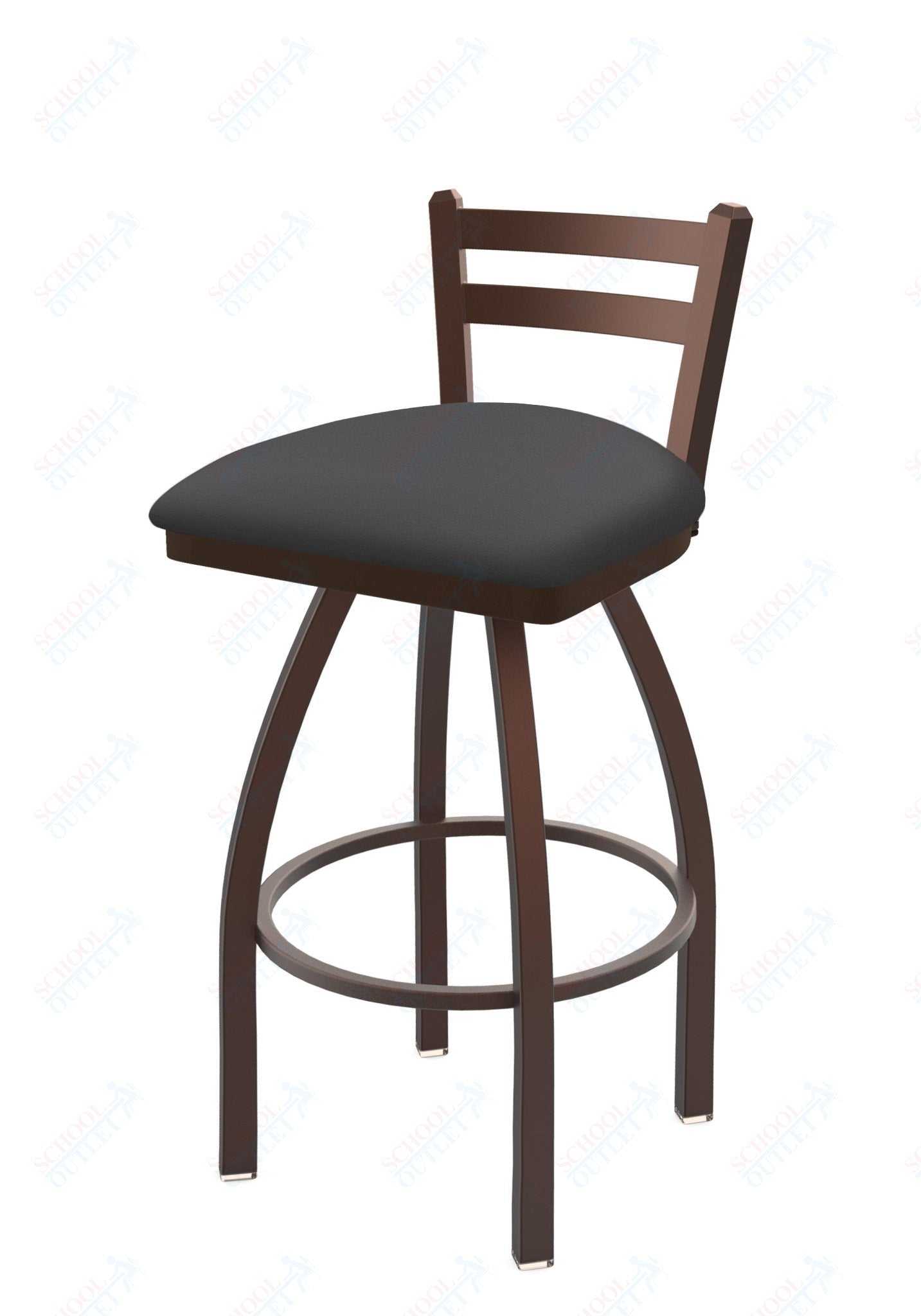 Holland Bar Stool 411 Jackie Low Back Swivel Counter Stool 25" (HBS - 411 - CounterStool - Upholstery) - SchoolOutlet