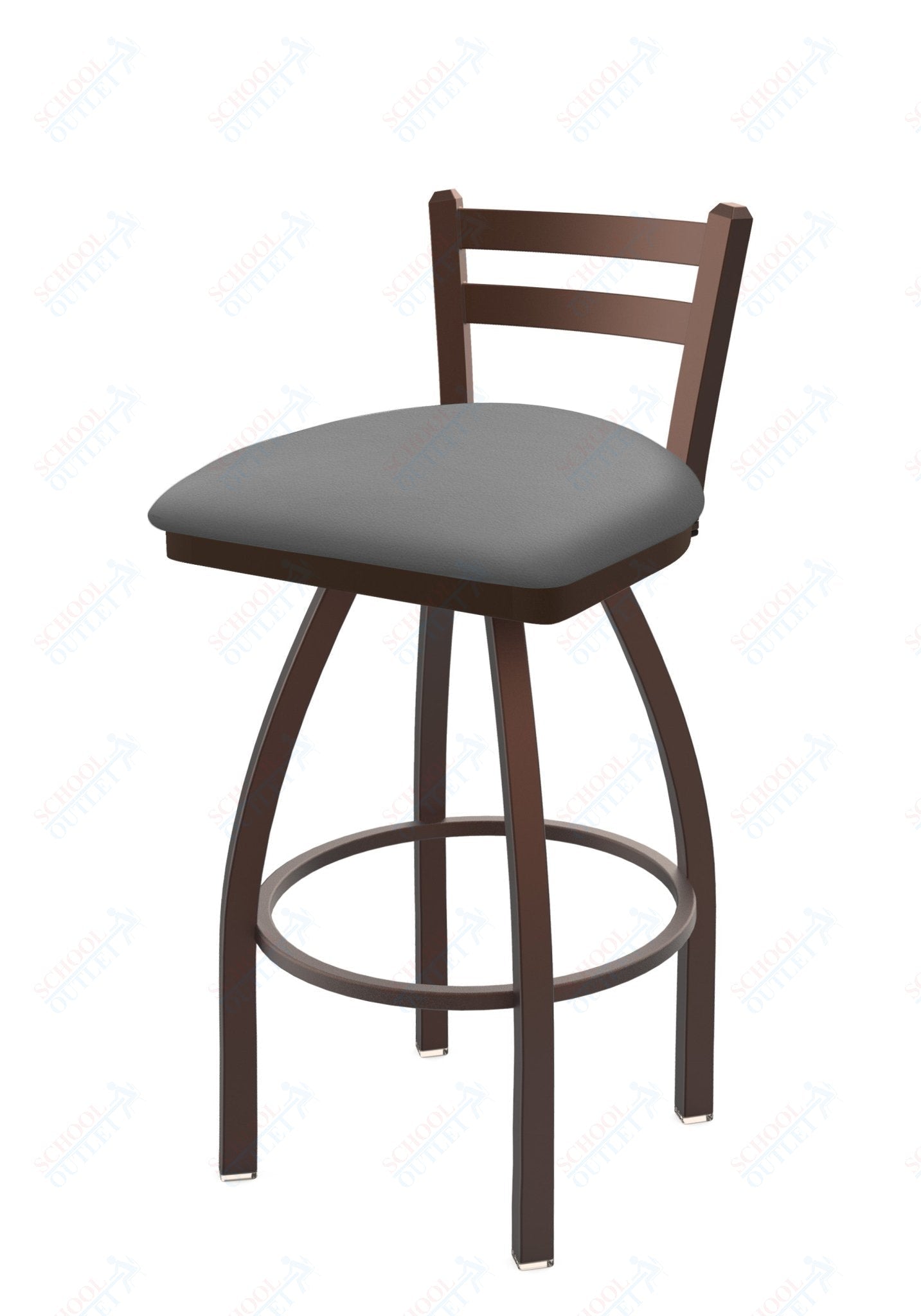 Holland Bar Stool 411 Jackie Low Back Swivel Counter Stool 25" (HBS - 411 - CounterStool - Upholstery) - SchoolOutlet