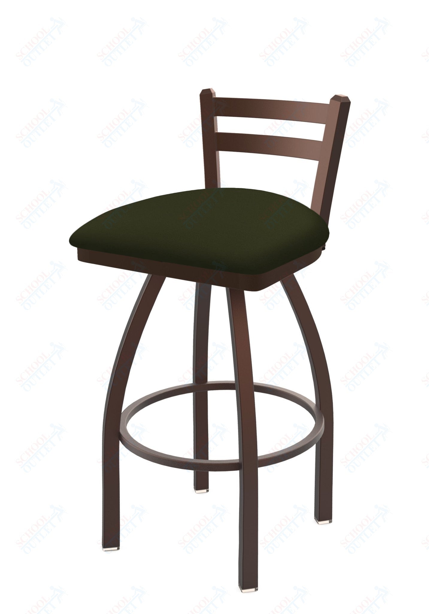 Holland Bar Stool 411 Jackie Low Back Swivel Counter Stool 25" (HBS - 411 - CounterStool - Upholstery) - SchoolOutlet