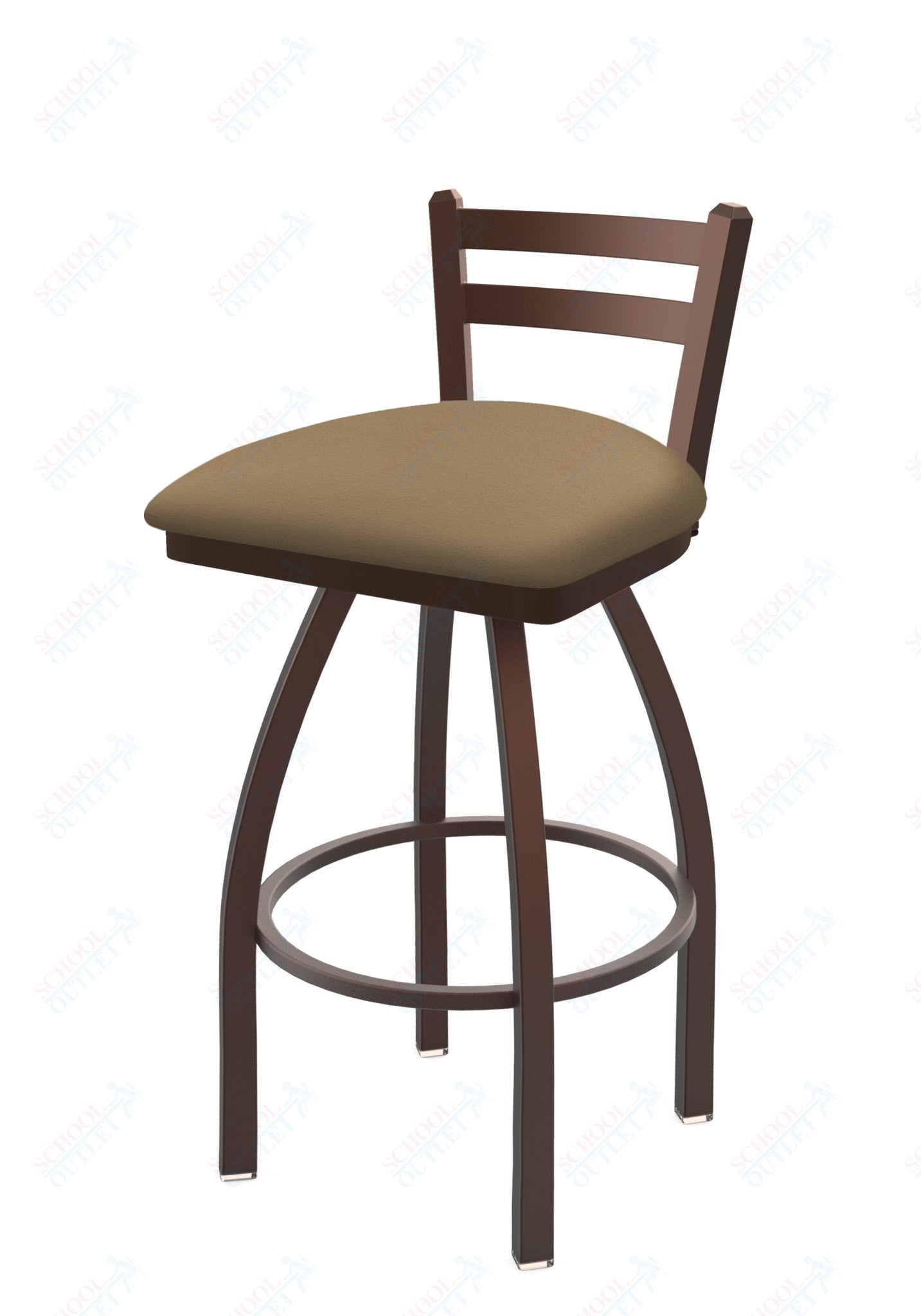 Holland Bar Stool 411 Jackie Low Back Swivel Counter Stool 25" (HBS - 411 - CounterStool - Upholstery) - SchoolOutlet