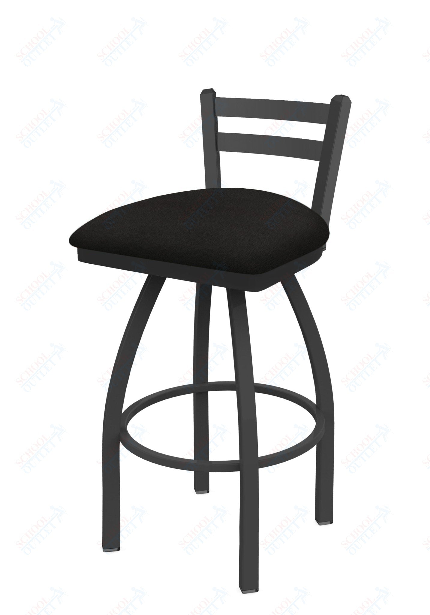 Holland Bar Stool 411 Jackie Low Back Swivel Counter Stool 25" (HBS - 411 - CounterStool - Upholstery) - SchoolOutlet