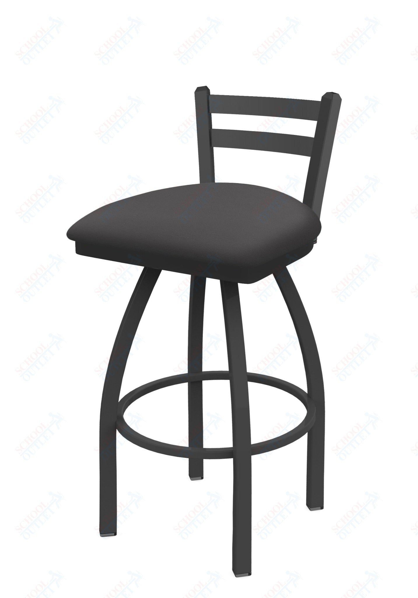 Holland Bar Stool 411 Jackie Low Back Swivel Counter Stool 25" (HBS - 411 - CounterStool - Upholstery) - SchoolOutlet