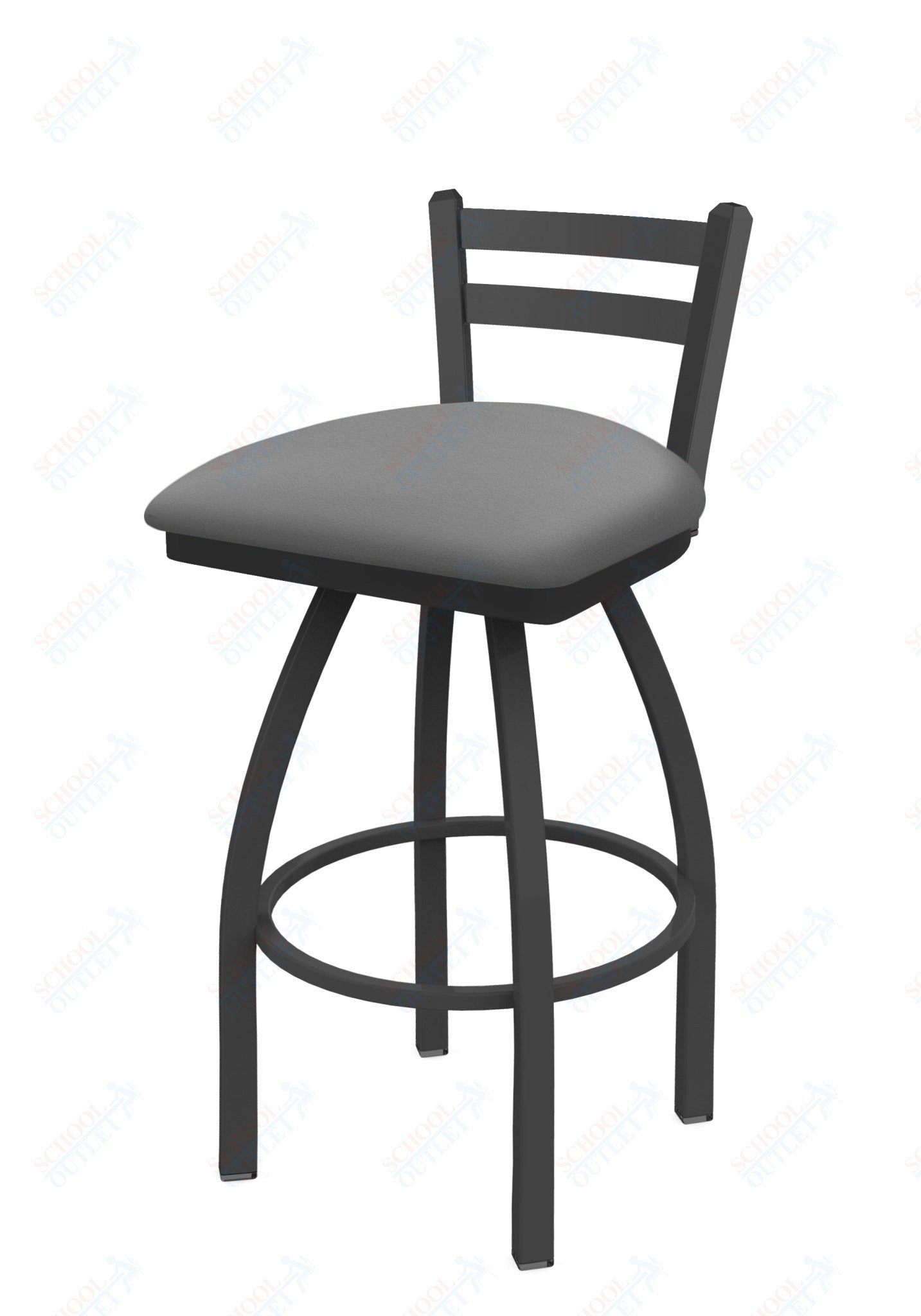 Holland Bar Stool 411 Jackie Low Back Swivel Counter Stool 25" (HBS - 411 - CounterStool - Upholstery) - SchoolOutlet