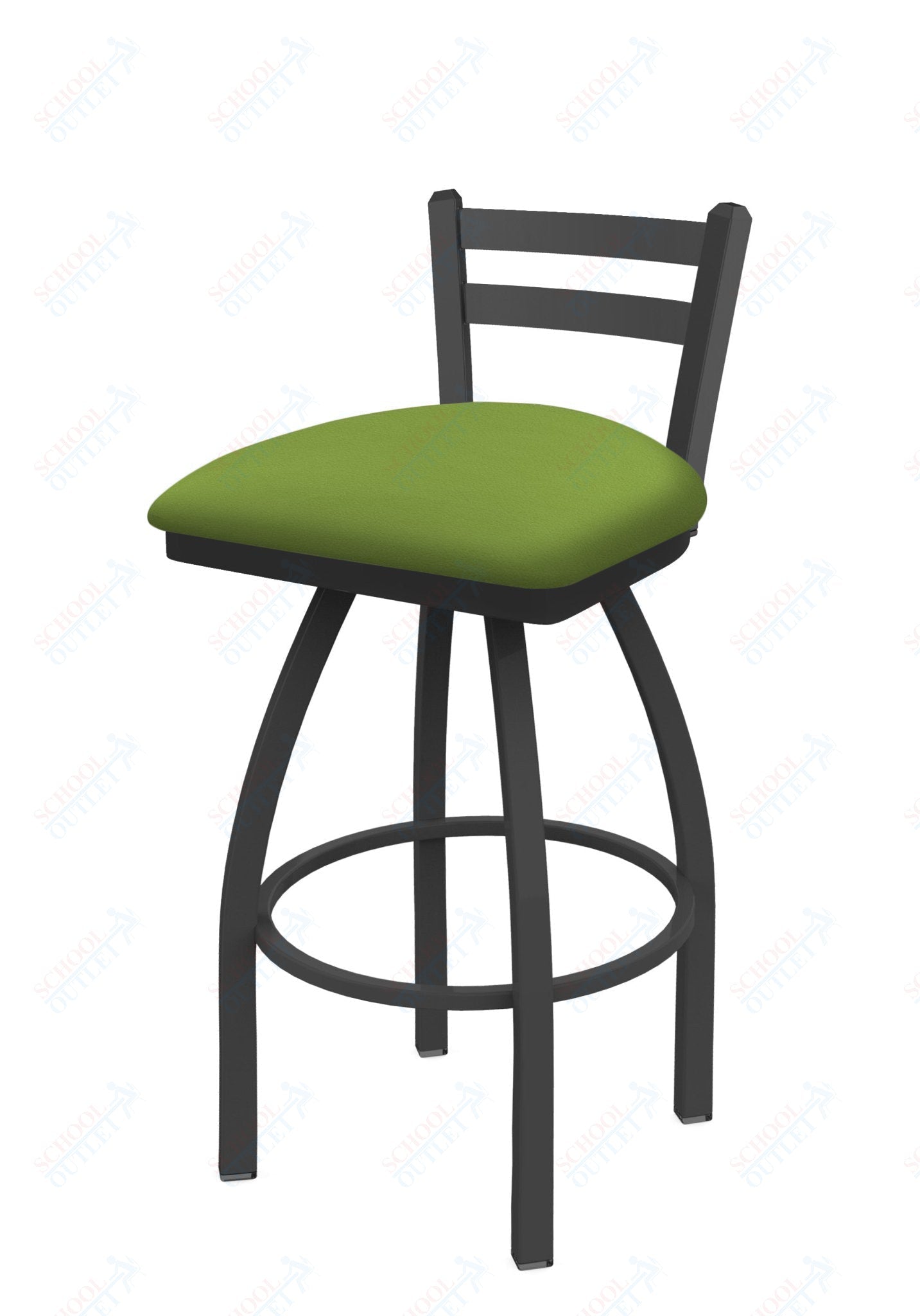 Holland Bar Stool 411 Jackie Low Back Swivel Counter Stool 25" (HBS - 411 - CounterStool - Upholstery) - SchoolOutlet