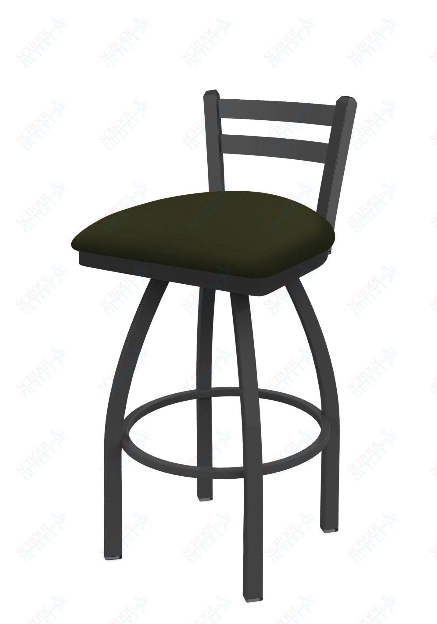 Holland Bar Stool 411 Jackie Low Back Swivel Counter Stool 25" (HBS - 411 - CounterStool - Upholstery) - SchoolOutlet