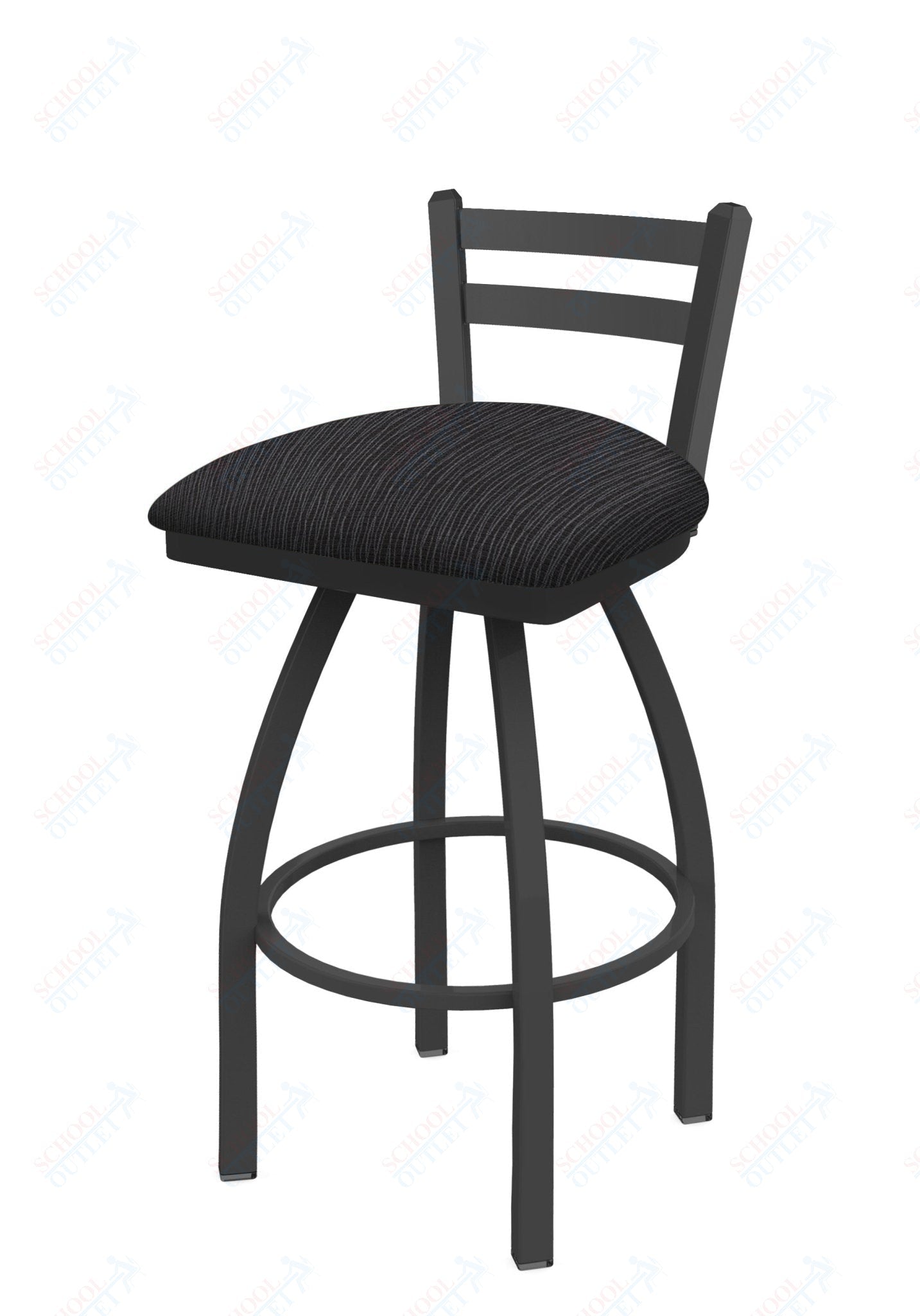 Holland Bar Stool 411 Jackie Low Back Swivel Counter Stool 25" (HBS - 411 - CounterStool - Upholstery) - SchoolOutlet