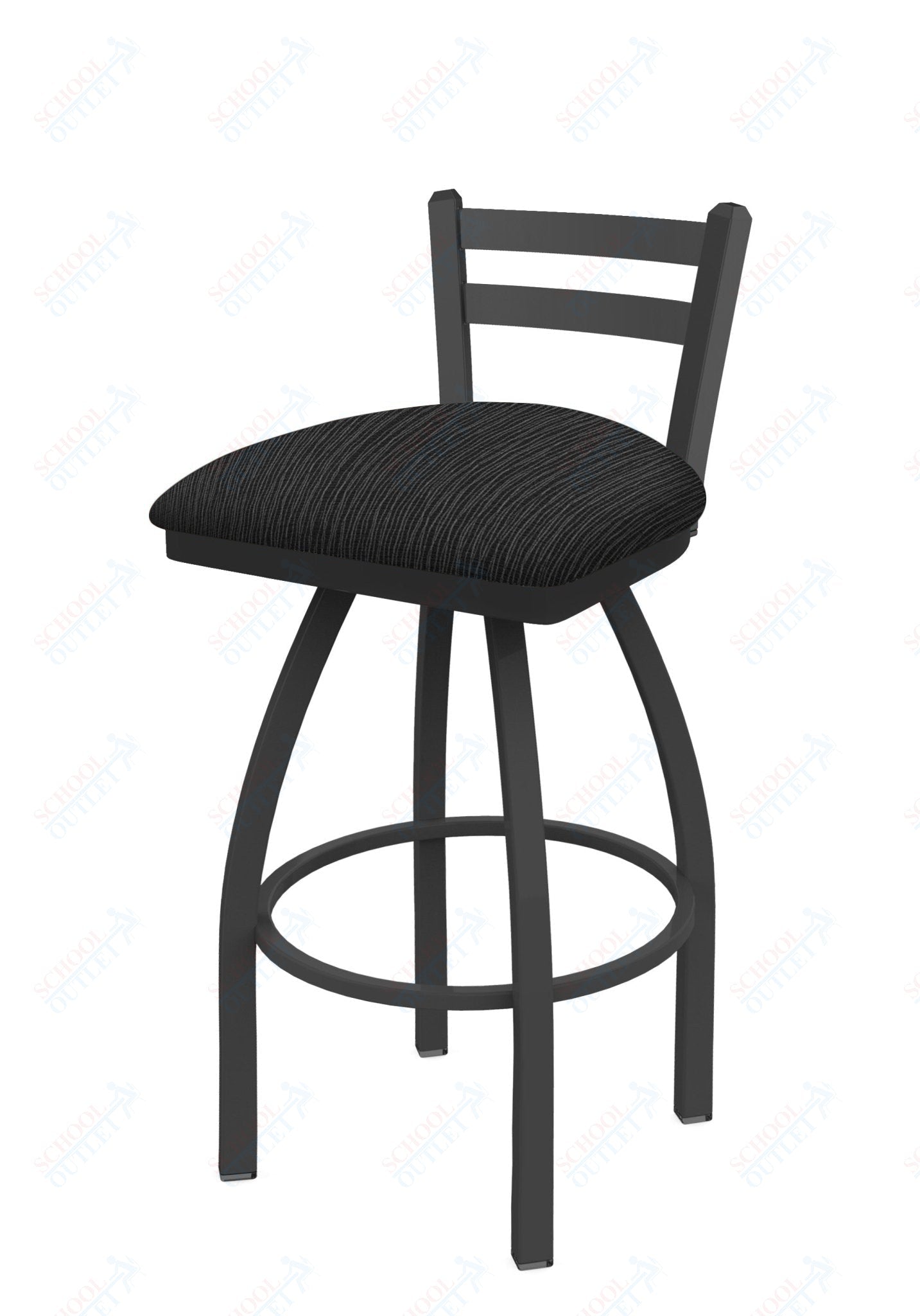 Holland Bar Stool 411 Jackie Low Back Swivel Counter Stool 25" (HBS - 411 - CounterStool - Upholstery) - SchoolOutlet