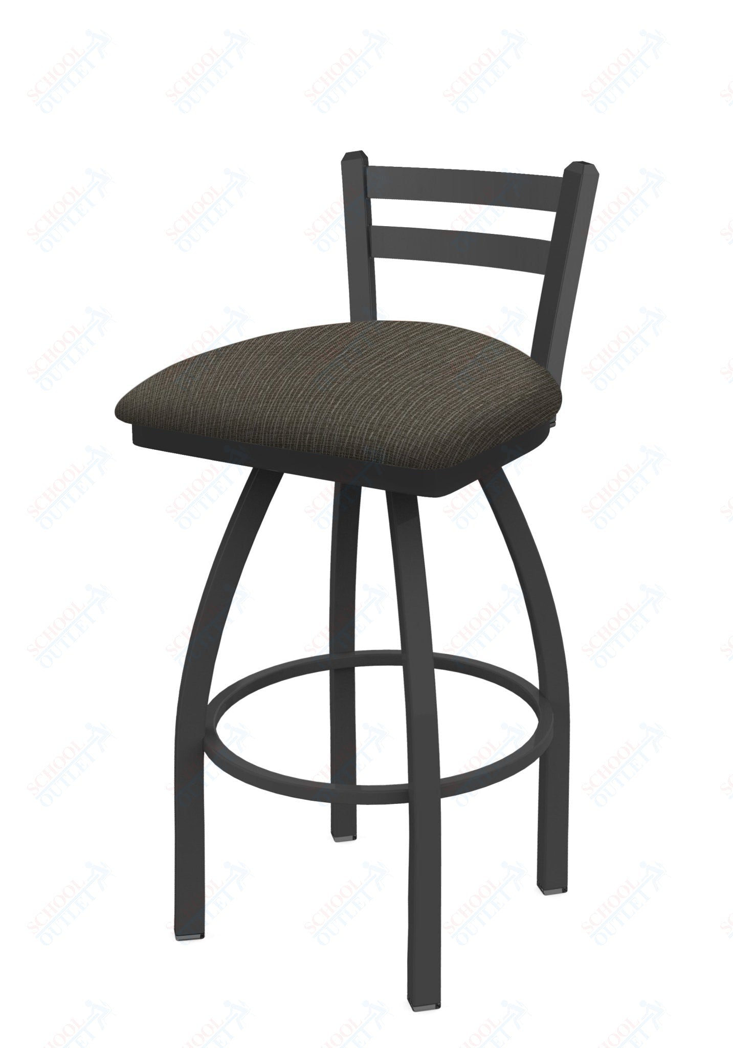 Holland Bar Stool 411 Jackie Low Back Swivel Counter Stool 25" (HBS - 411 - CounterStool - Upholstery) - SchoolOutlet