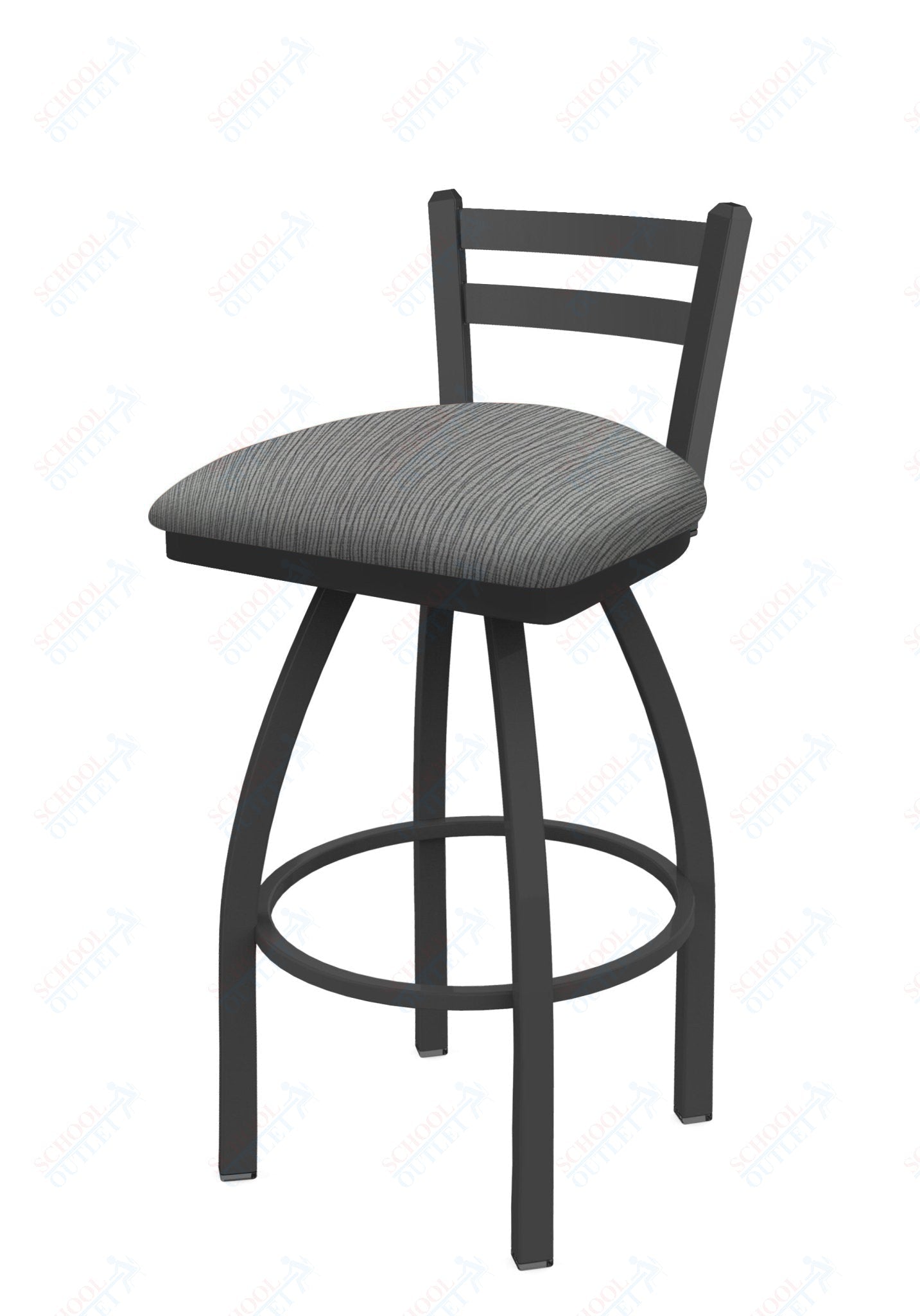Holland Bar Stool 411 Jackie Low Back Swivel Counter Stool 25" (HBS - 411 - CounterStool - Upholstery) - SchoolOutlet