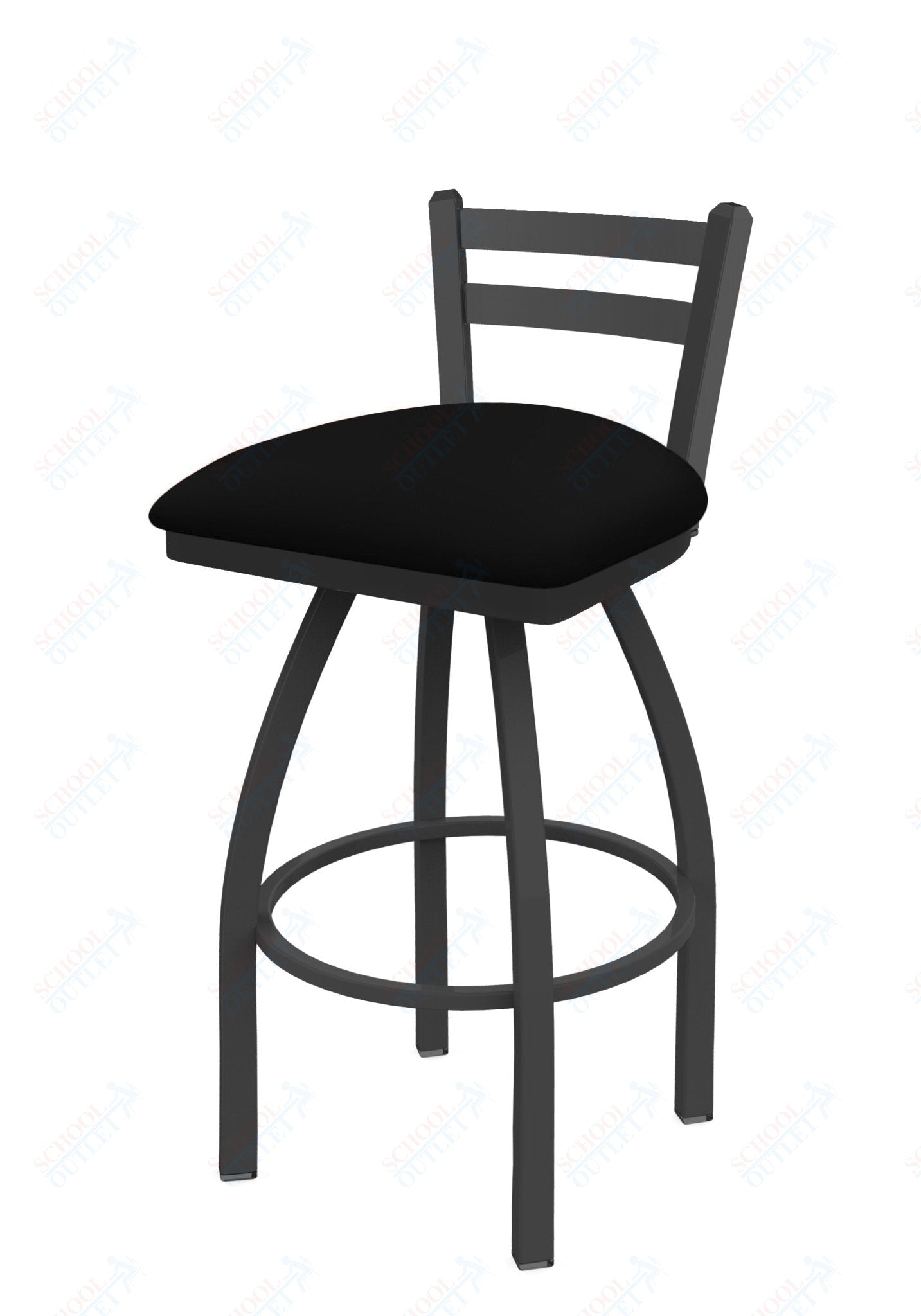 Holland Bar Stool 411 Jackie Low Back Swivel Counter Stool 25" (HBS - 411 - CounterStool - Upholstery) - SchoolOutlet