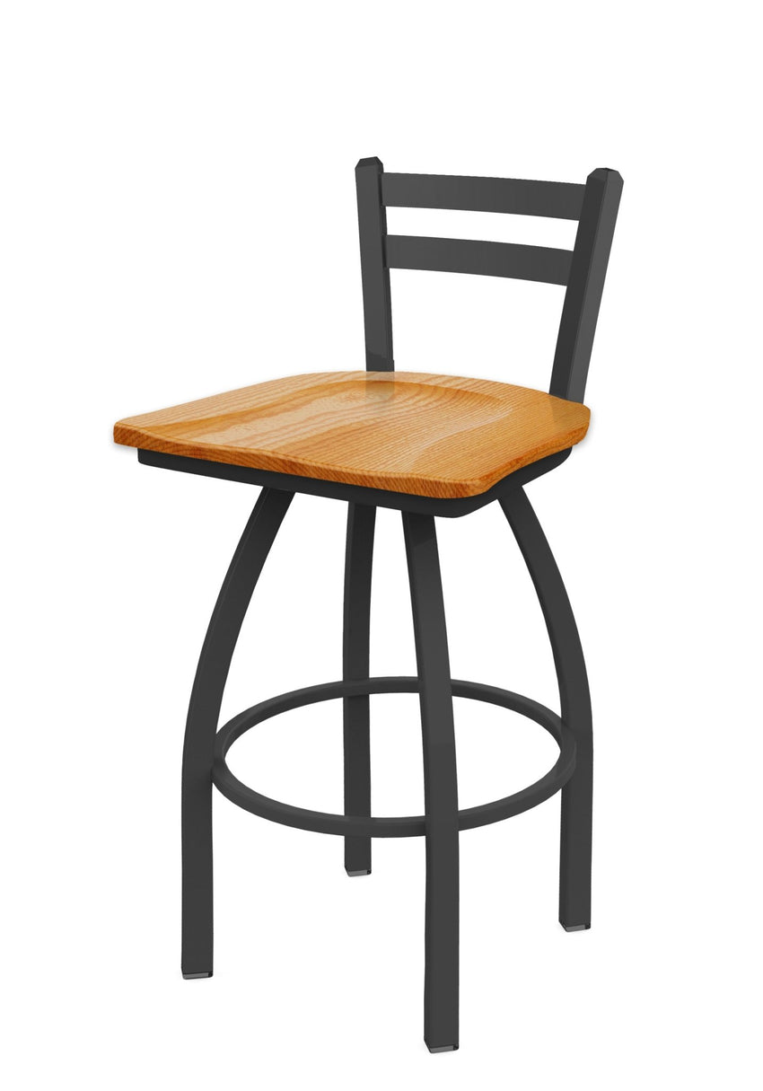 Holland Bar Stool 411 Jackie Low Back Swivel Counter Stool 25" (HBS - 411 - CounterStool - Wood) - SchoolOutlet