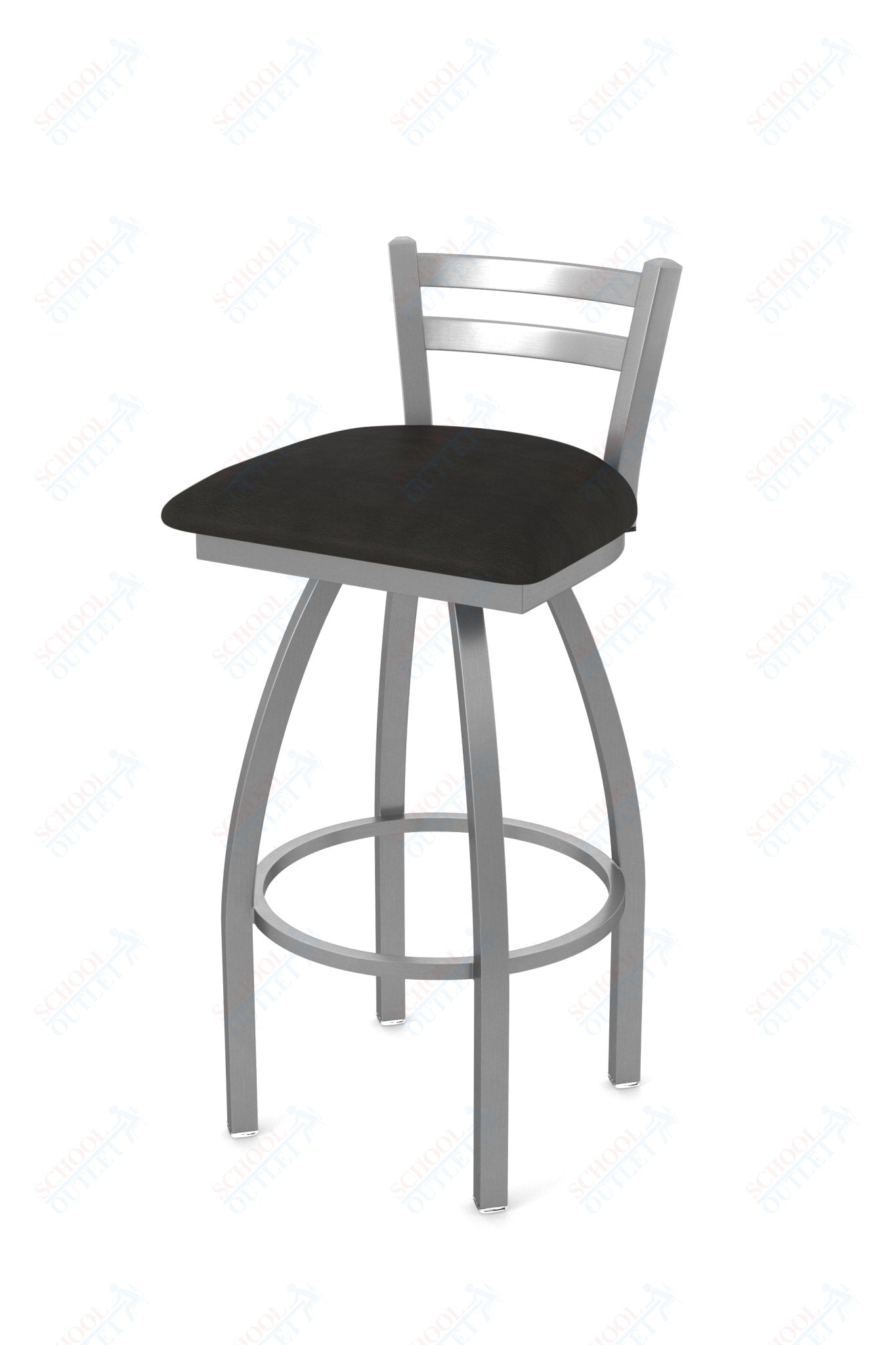 Holland Bar Stool 411 Jackie Low Back Swivel Counter Stool 25" (HBS - 411 - CounterStool - Upholstery) - SchoolOutlet