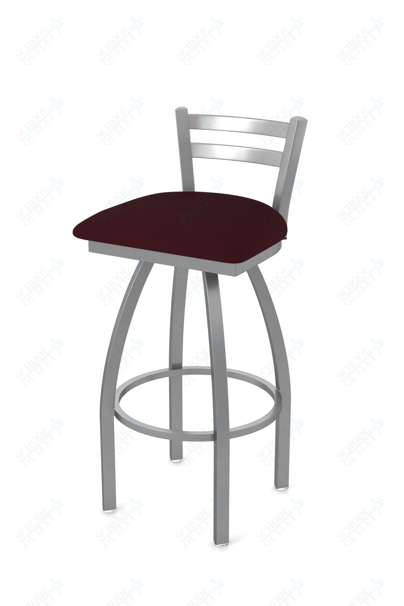 Holland Bar Stool 411 Jackie Low Back Swivel Counter Stool 25" (HBS - 411 - CounterStool - Upholstery) - SchoolOutlet