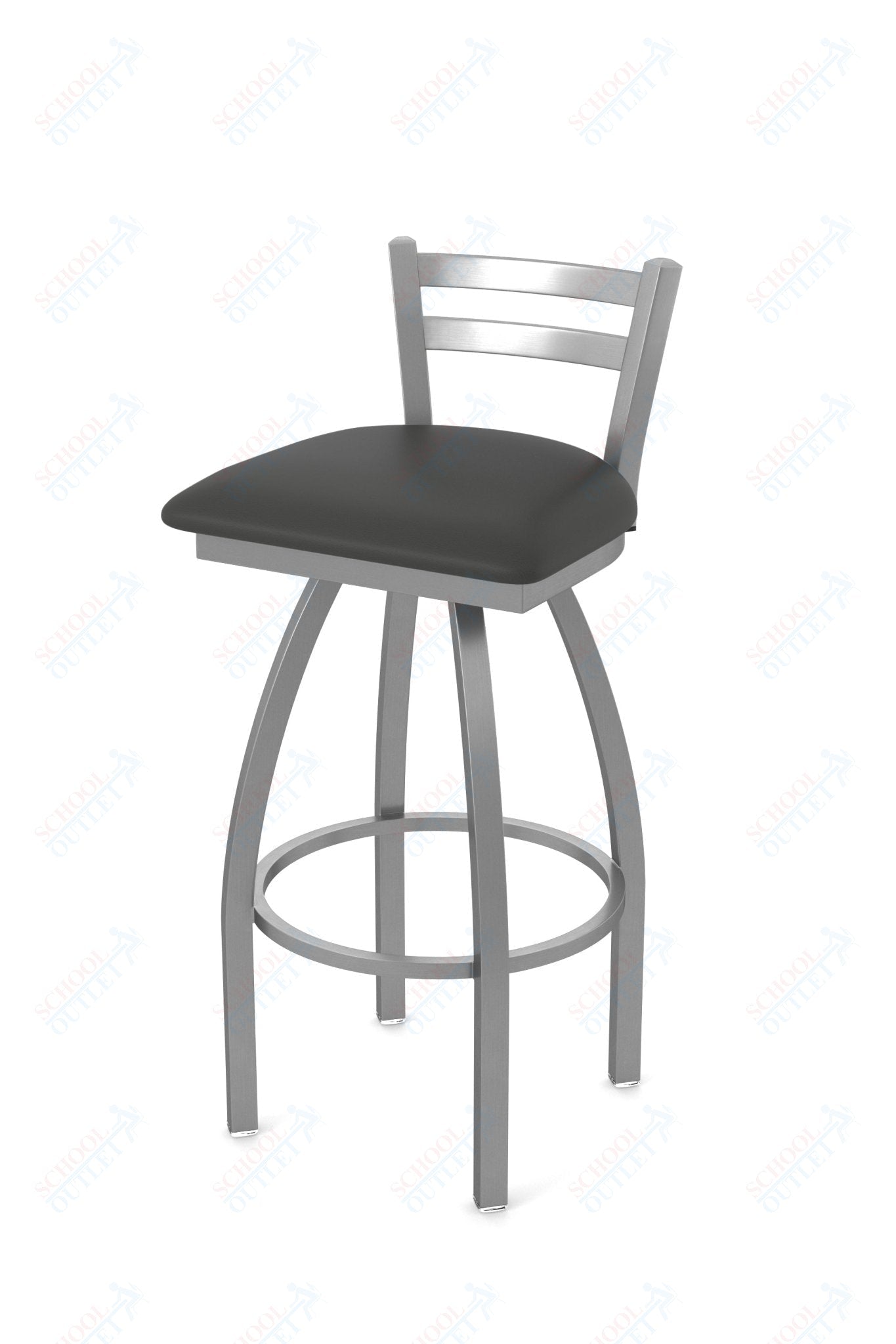 Holland Bar Stool 411 Jackie Low Back Swivel Counter Stool 25" (HBS - 411 - CounterStool - Upholstery) - SchoolOutlet