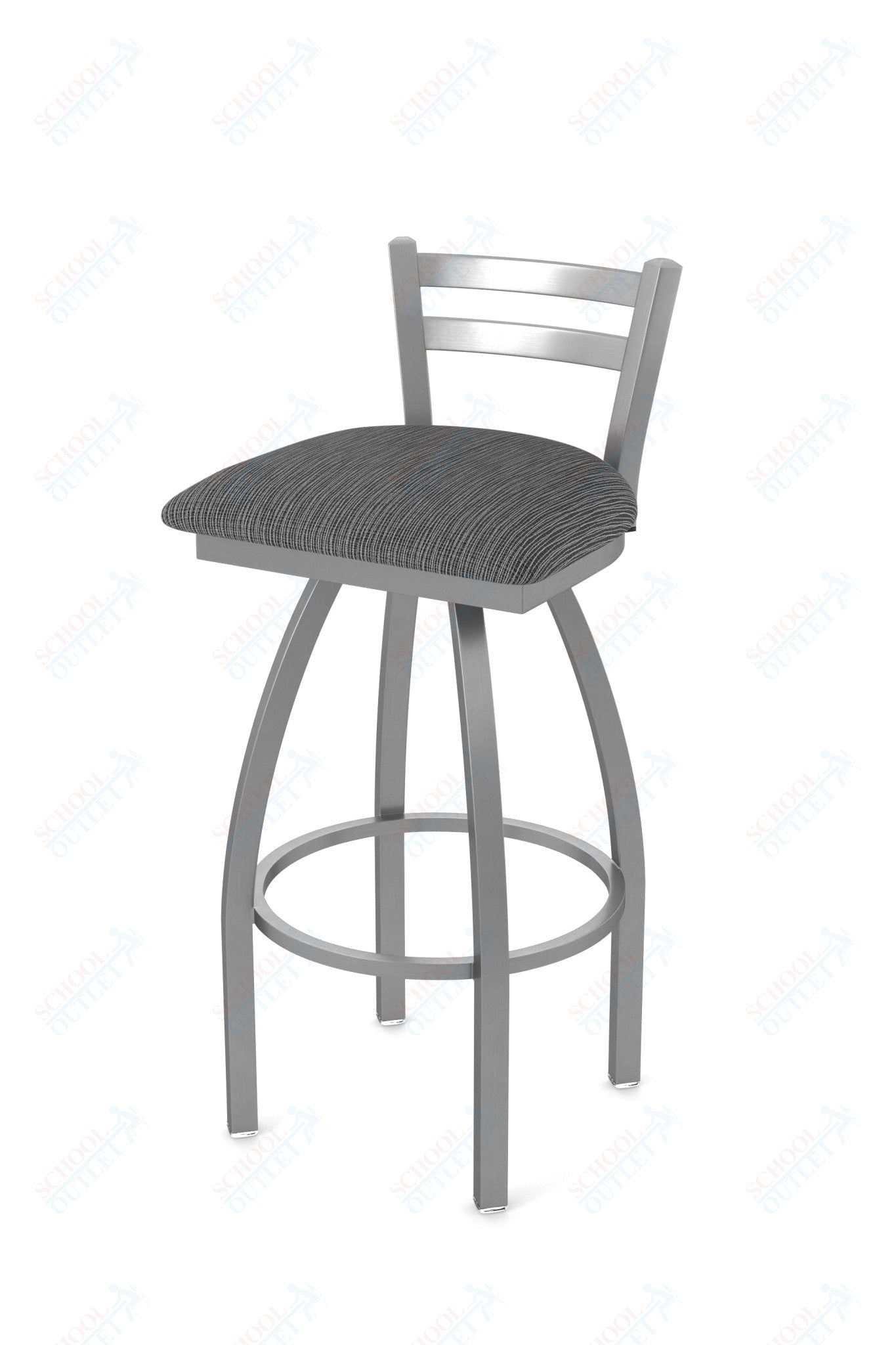 Holland Bar Stool 411 Jackie Low Back Swivel Counter Stool 25" (HBS - 411 - CounterStool - Upholstery) - SchoolOutlet