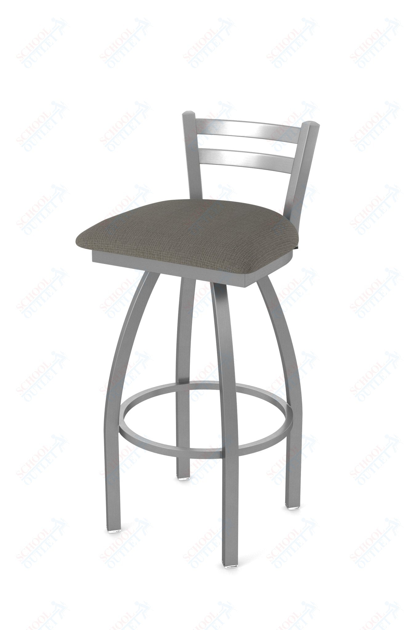 Holland Bar Stool 411 Jackie Low Back Swivel Counter Stool 25" (HBS - 411 - CounterStool - Upholstery) - SchoolOutlet