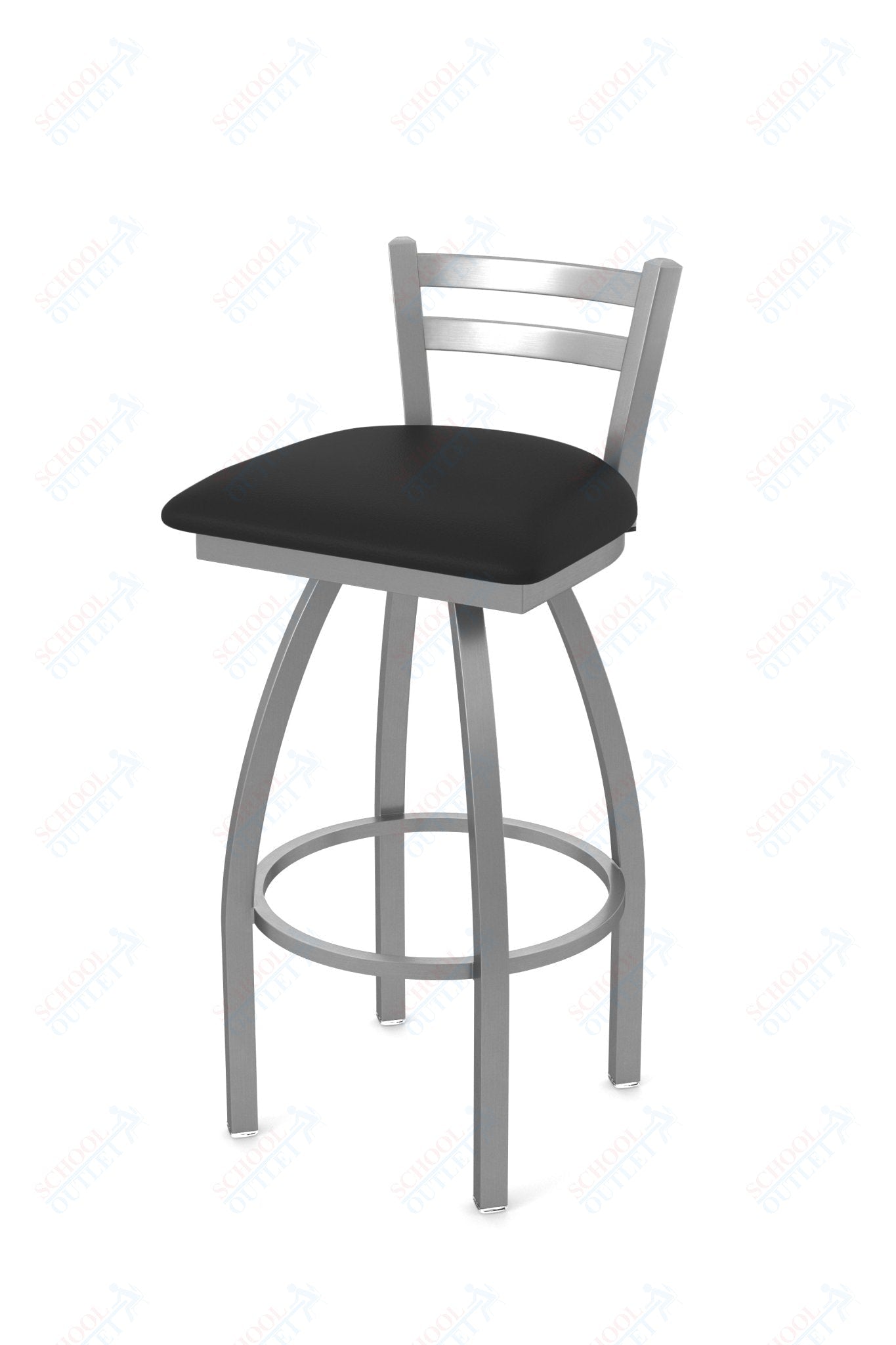 Holland Bar Stool 411 Jackie Low Back Swivel Counter Stool 25" (HBS - 411 - CounterStool - Upholstery) - SchoolOutlet