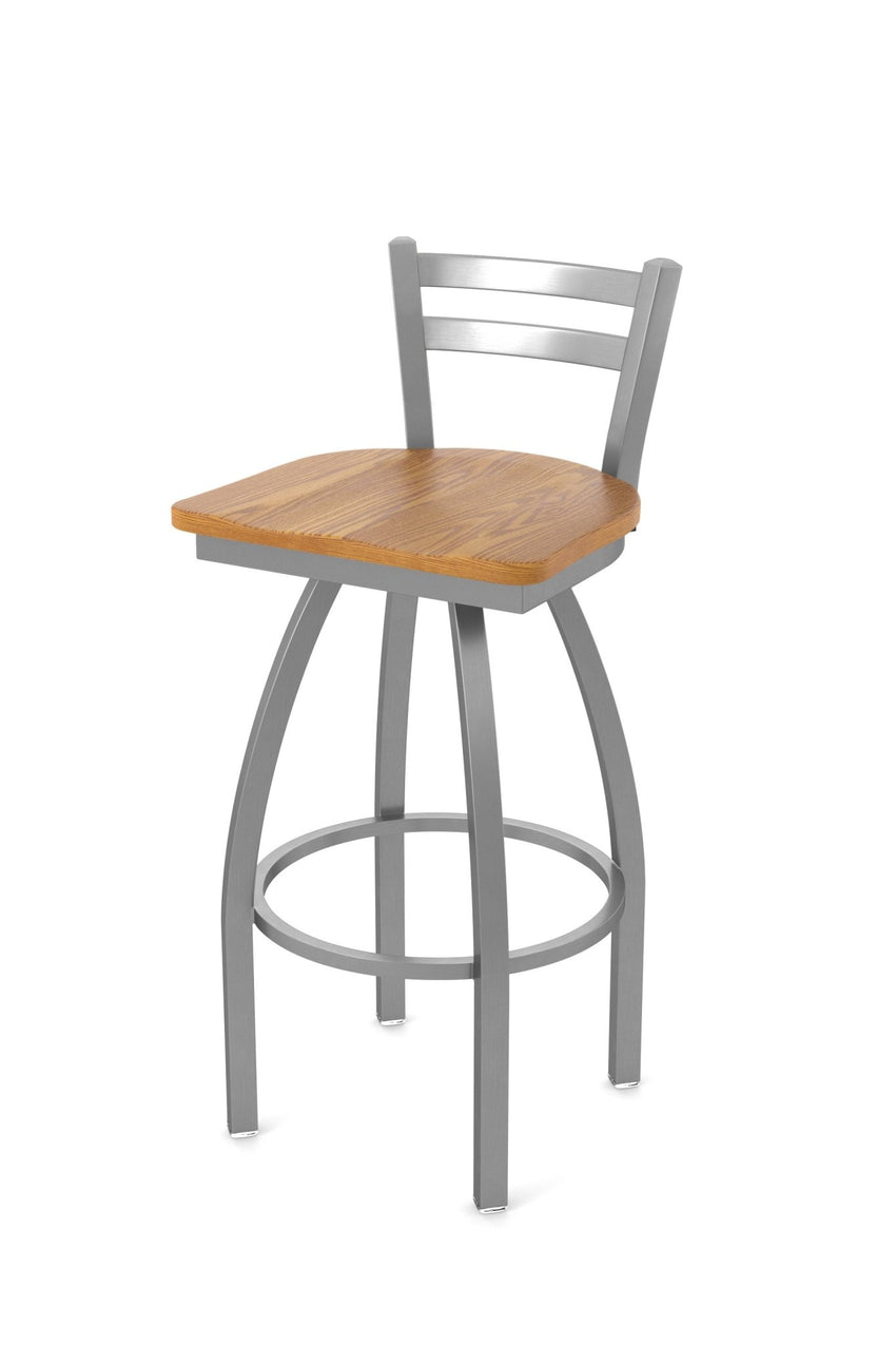 Holland Bar Stool 411 Jackie Low Back Swivel Counter Stool 25" (HBS - 411 - CounterStool - Wood) - SchoolOutlet