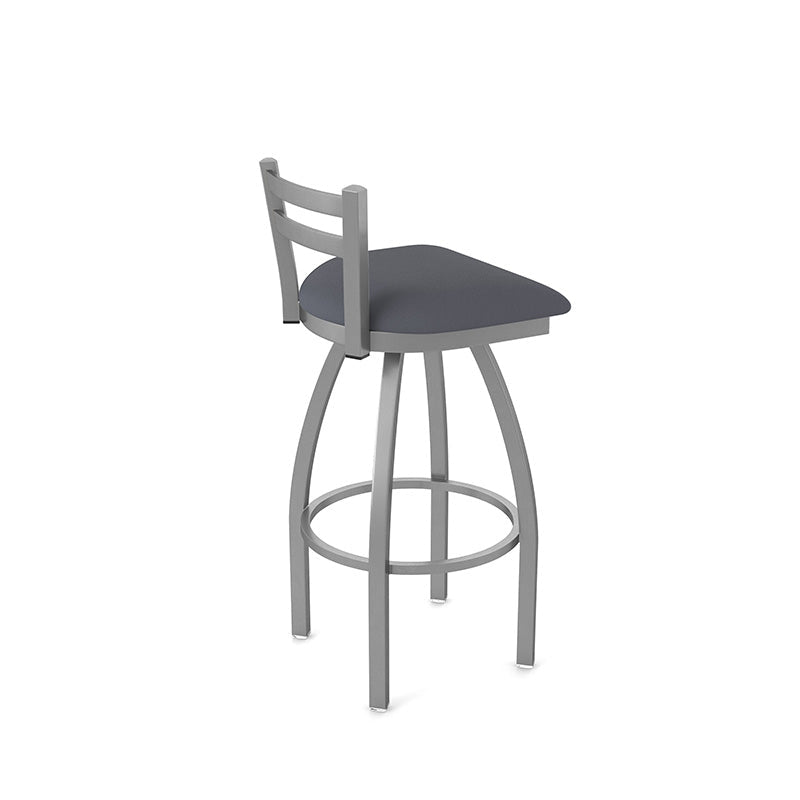 Holland Bar Stool 411 Jackie Low Back Swivel Bar Stool Upholstered Seat 30"H (HBS - 411 - BS - UP) - SchoolOutlet