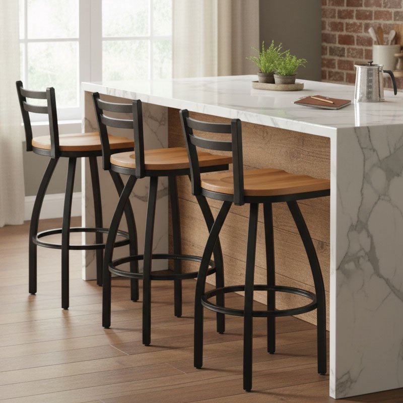 Holland Bar Stool 411 Jackie Low Back Swivel Bar Stool Upholstered Seat 30"H (HBS - 411 - BS - UP) - SchoolOutlet