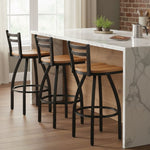 Holland Bar Stool 411 Jackie Low Back Swivel Bar Stool Upholstered Seat 30