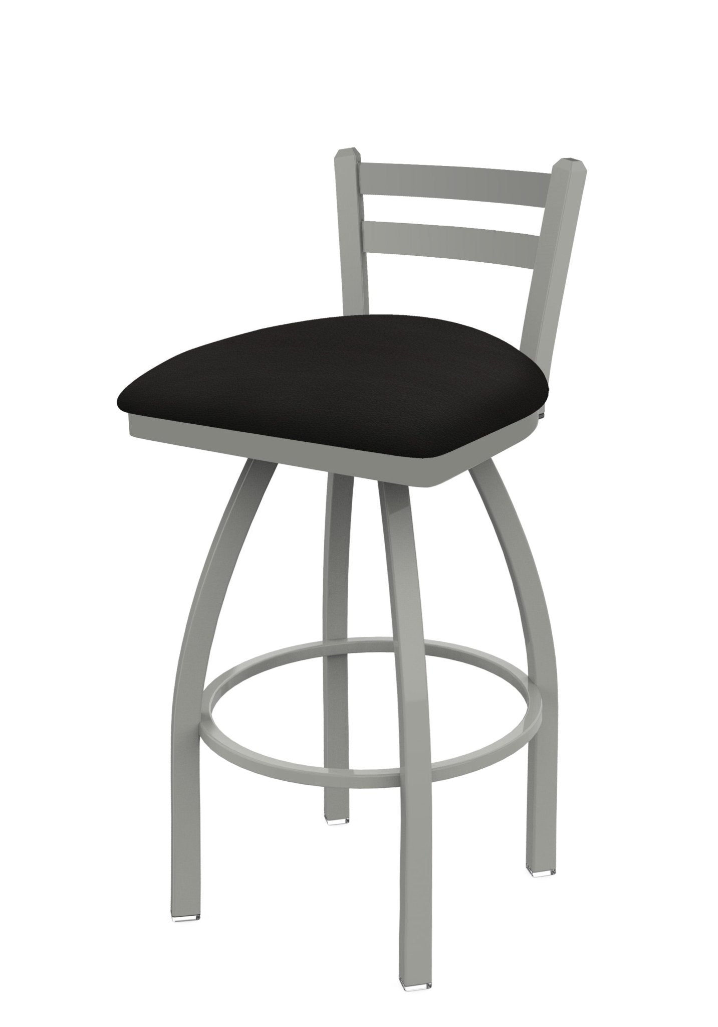 Holland Bar Stool 411 Jackie Low Back Swivel Bar Stool Upholstered Seat 30"H (HBS - 411 - BS - UP) - SchoolOutlet