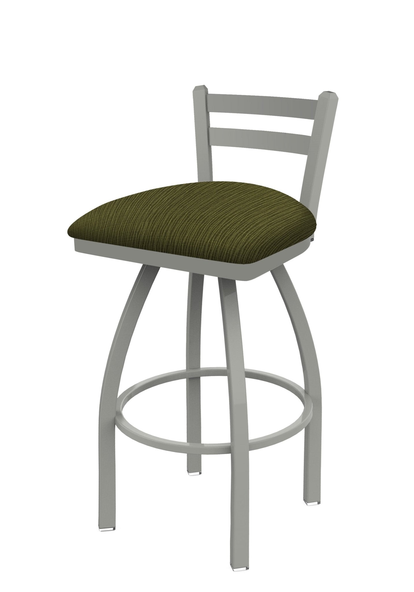 Holland Bar Stool 411 Jackie Low Back Swivel Bar Stool Upholstered Seat 30"H (HBS - 411 - BS - UP) - SchoolOutlet